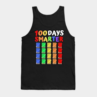 100 Days Smarter Teacher Student Girl Boy Tank Top